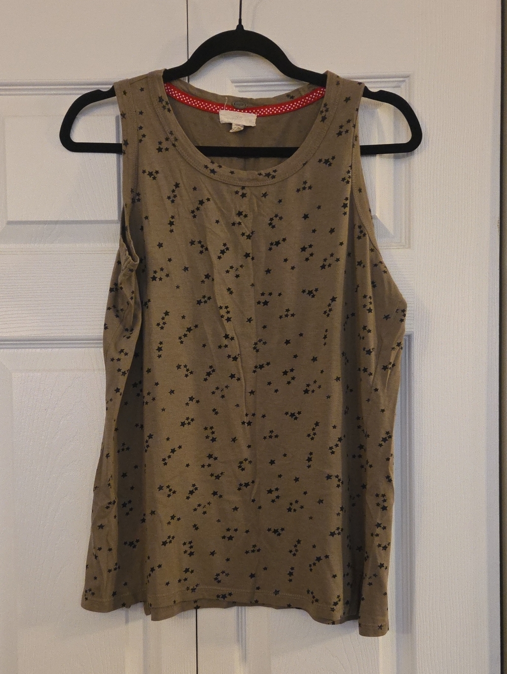 Cupio Tan Star-Print Sleeveless Tank Top